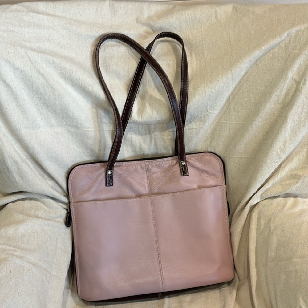 Pink Leather Purse